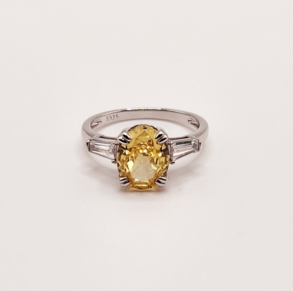 2.5 Canary Crushed ice statement ring - Picture 2 of 8